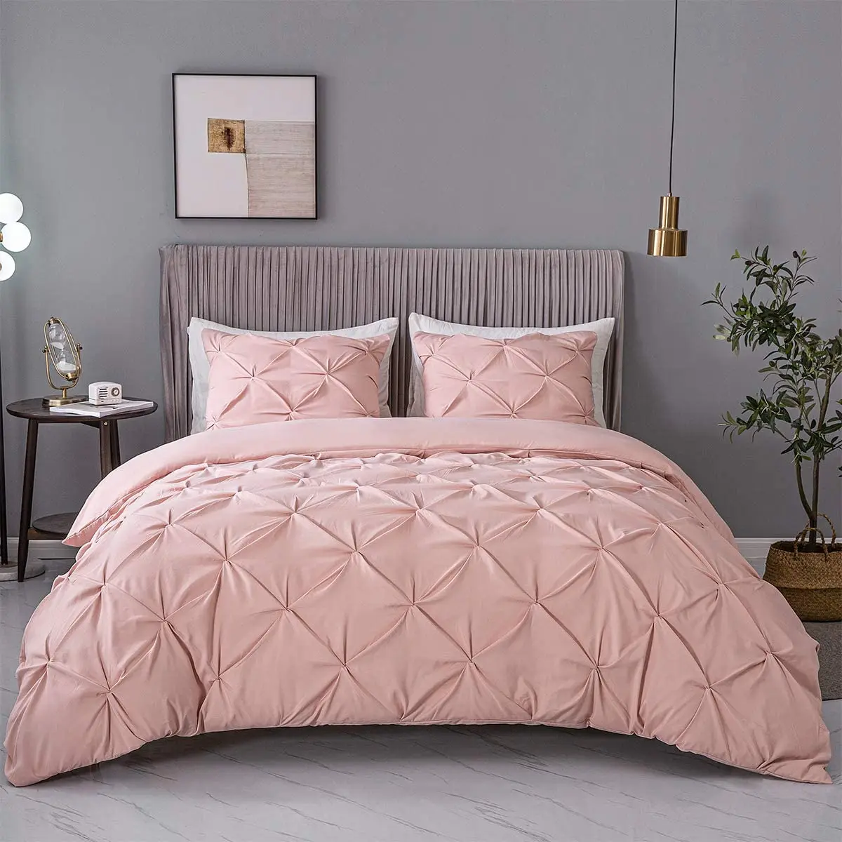 Pinch Pleated Duvet Cover Set Bed Cover Bedding Set Queen King Size Quilt Duvet Cover and Pillowcases Double Bed Set
Pinch Pleated Duvet Cover Set Bed Cover Bedding Set Queen King Size Quilt Duvet Cover and Pillowcases Double Bed Set