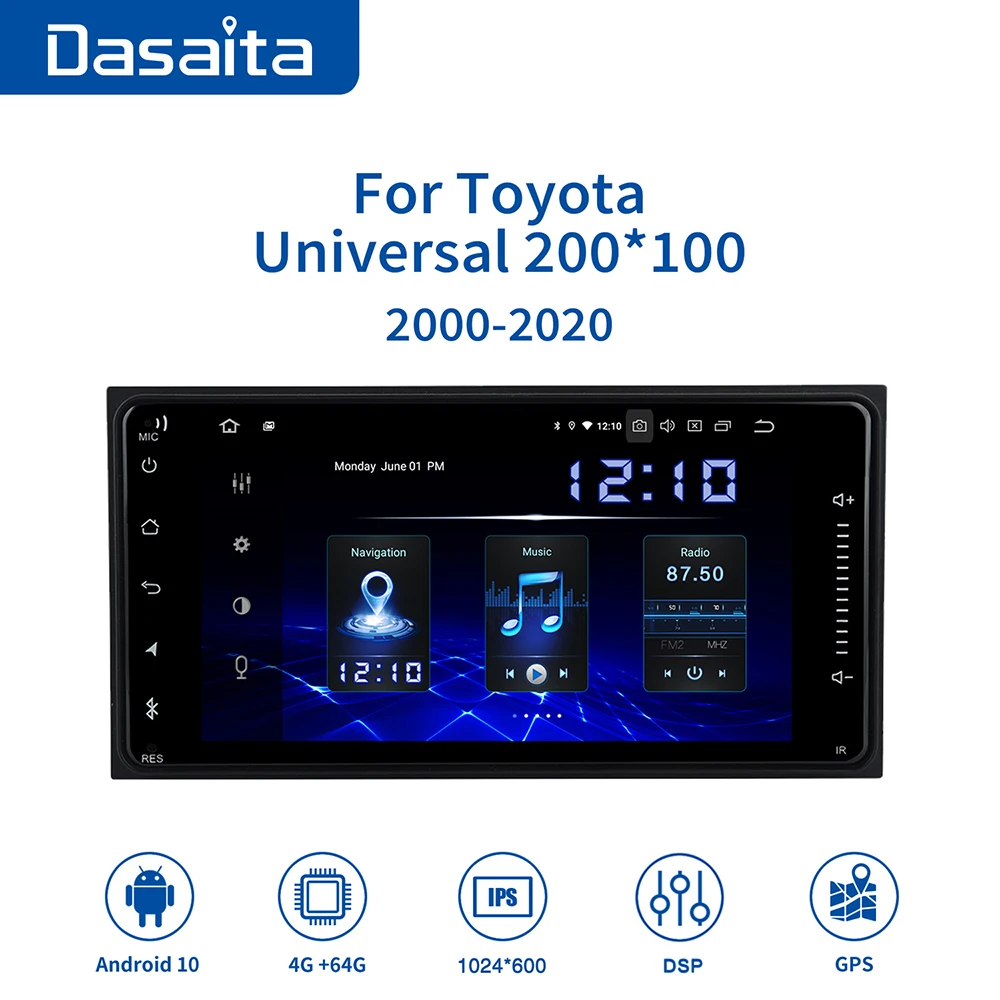 Dasaita 7" Car 2 Din Android 10.0 Radio for Toyota Corolla Camry Prado RAV4 Highlander Yaris Tundra Sequoia 4 Runner Scion GPS
Dasaita 7" Car 2 Din Android 10.0 Radio for Toyota Corolla Camry Prado RAV4 Highlander Yaris Tundra Sequoia 4 Runner Scion GPS