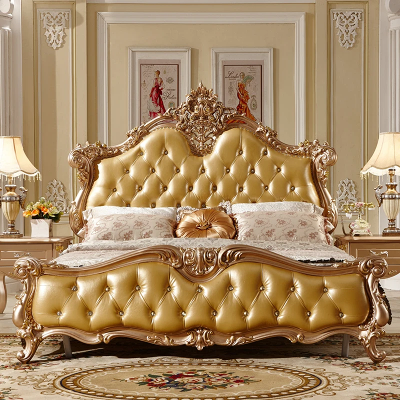 Кровать и диван гардероб Loyal Classic King Size роскошный дизайн классическая кровать Европейский классический