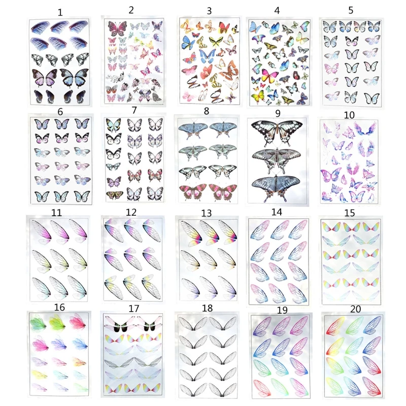 5 Sheets Butterfly Stickers Nail Art Decorations Crystal Epoxy Resin Mold Filler DIY Crafts Jewelry Making Fillings Material
5 Sheets Butterfly Stickers Nail Art Decorations Crystal Epoxy Resin Mold Filler DIY Crafts Jewelry Making Fillings Material