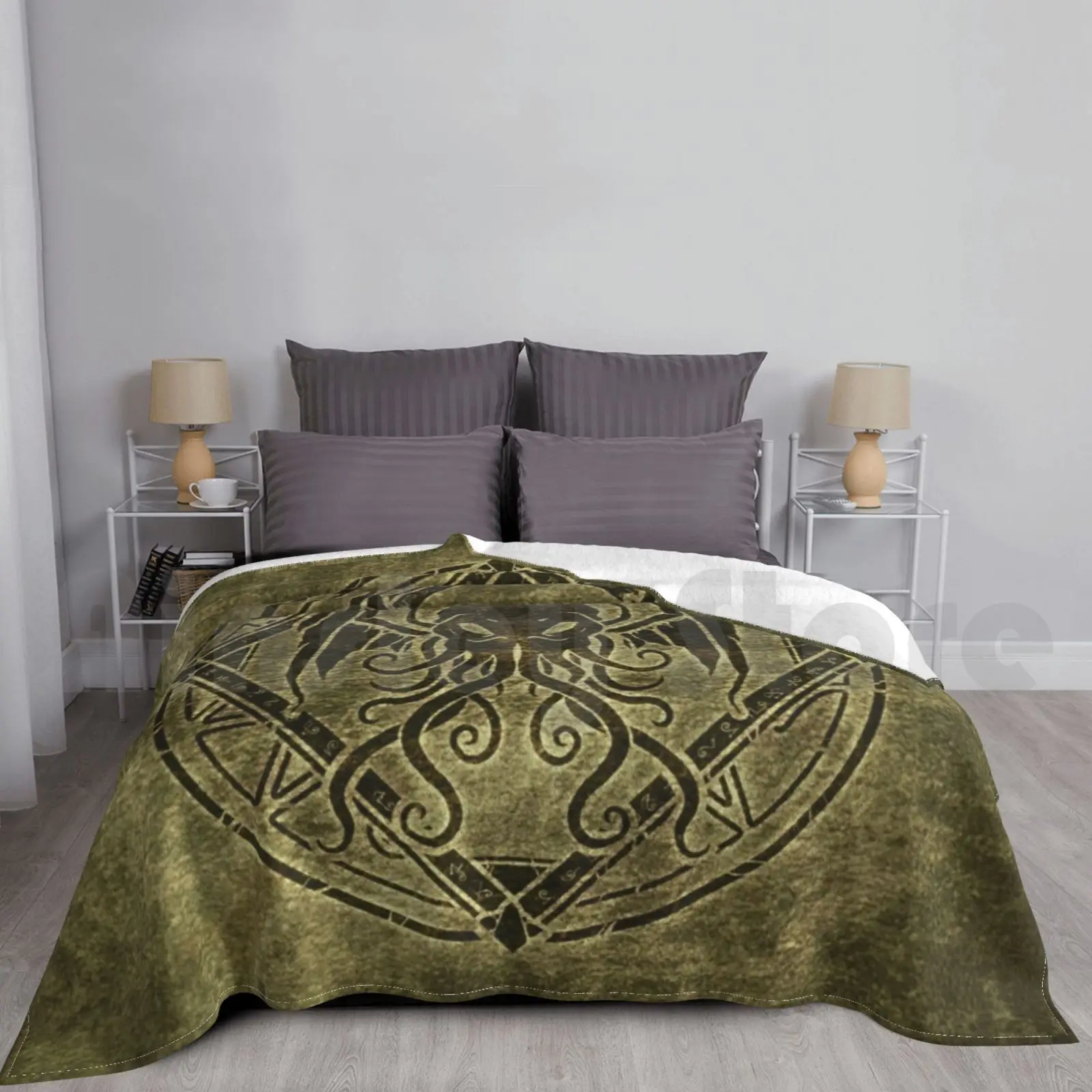 

Cthulhu дизайн-старое искусство для дивана-кровати путешествия Cthulhu эльдрич ужас Темный старый Бог тентесламы для пожилых