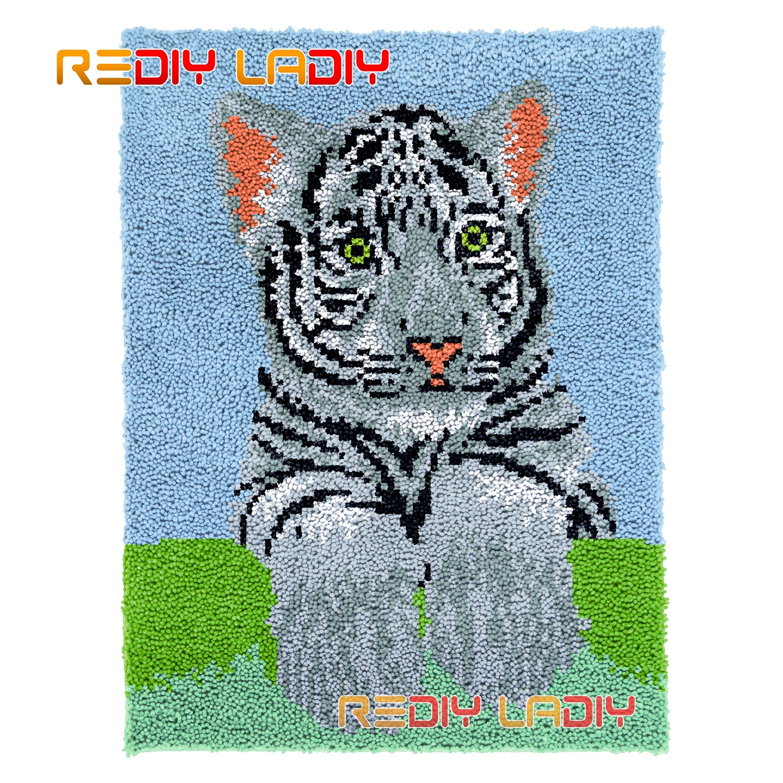 Latch Hook Rug White Tiger DIY Carpet Rug Chunky Yarn Cushion Crocheting Wall Tapestry Kits Knitted Floor Mat Arts & Crafts
Latch Hook Rug White Tiger DIY Carpet Rug Chunky Yarn Cushion Crocheting Wall Tapestry Kits Knitted Floor Mat Arts & Crafts