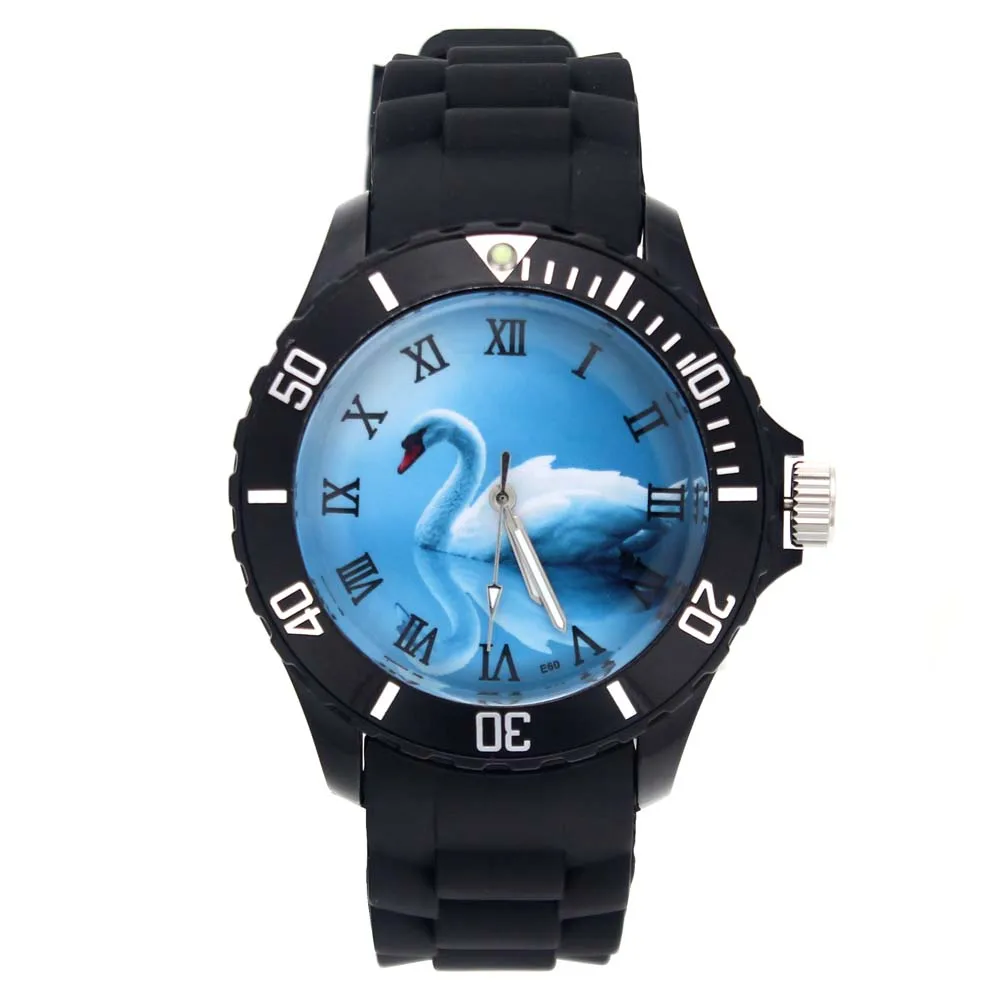 White Swan Lake Cygnus Goose Bird Pattern Ladies Watches Casual Sport Fashion Jewelry Men Women Silicone Band Quartz Wrist Watch
White Swan Lake Cygnus Goose Bird Pattern Ladies Watches Casual Sport Fashion Jewelry Men Women Silicone Band Quartz Wrist Watch