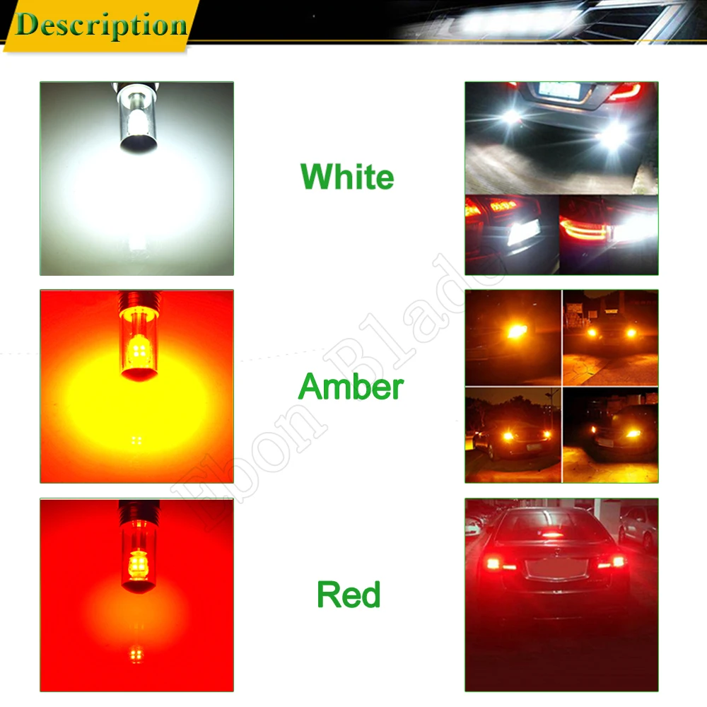 Pair 1156 BA15S P21W Car LED Lights High Power Canbus Auto Tail Backup Reverse Light Turn Signal Brake Bulb Lamp White Red Amber
Pair 1156 BA15S P21W Car LED Lights High Power Canbus Auto Tail Backup Reverse Light Turn Signal Brake Bulb Lamp White Red Amber