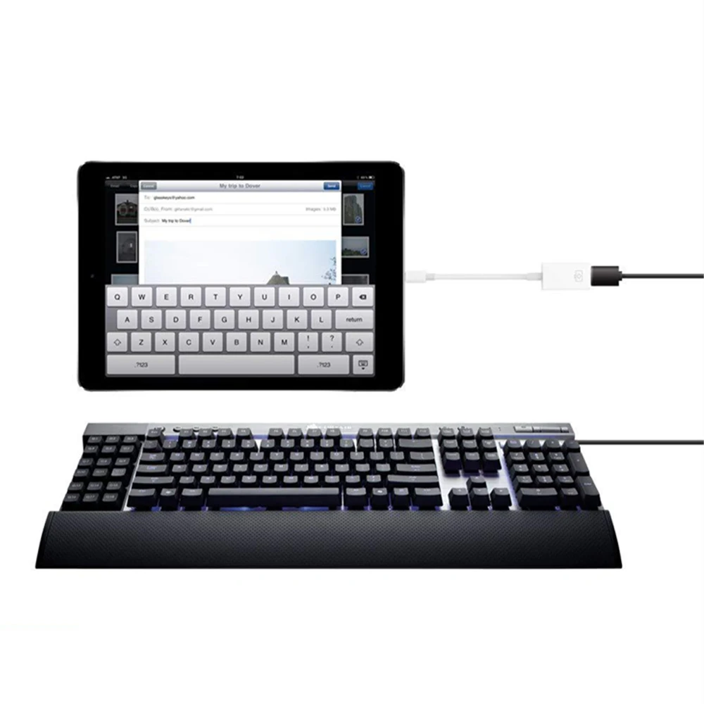 iOS Interface to USB Camera Adapter USB 3.0 OTG Cable Adapter for iPhone Supports Connect U Disk Keyboard Mouse
iOS Interface to USB Camera Adapter USB 3.0 OTG Cable Adapter for iPhone Supports Connect U Disk Keyboard Mouse