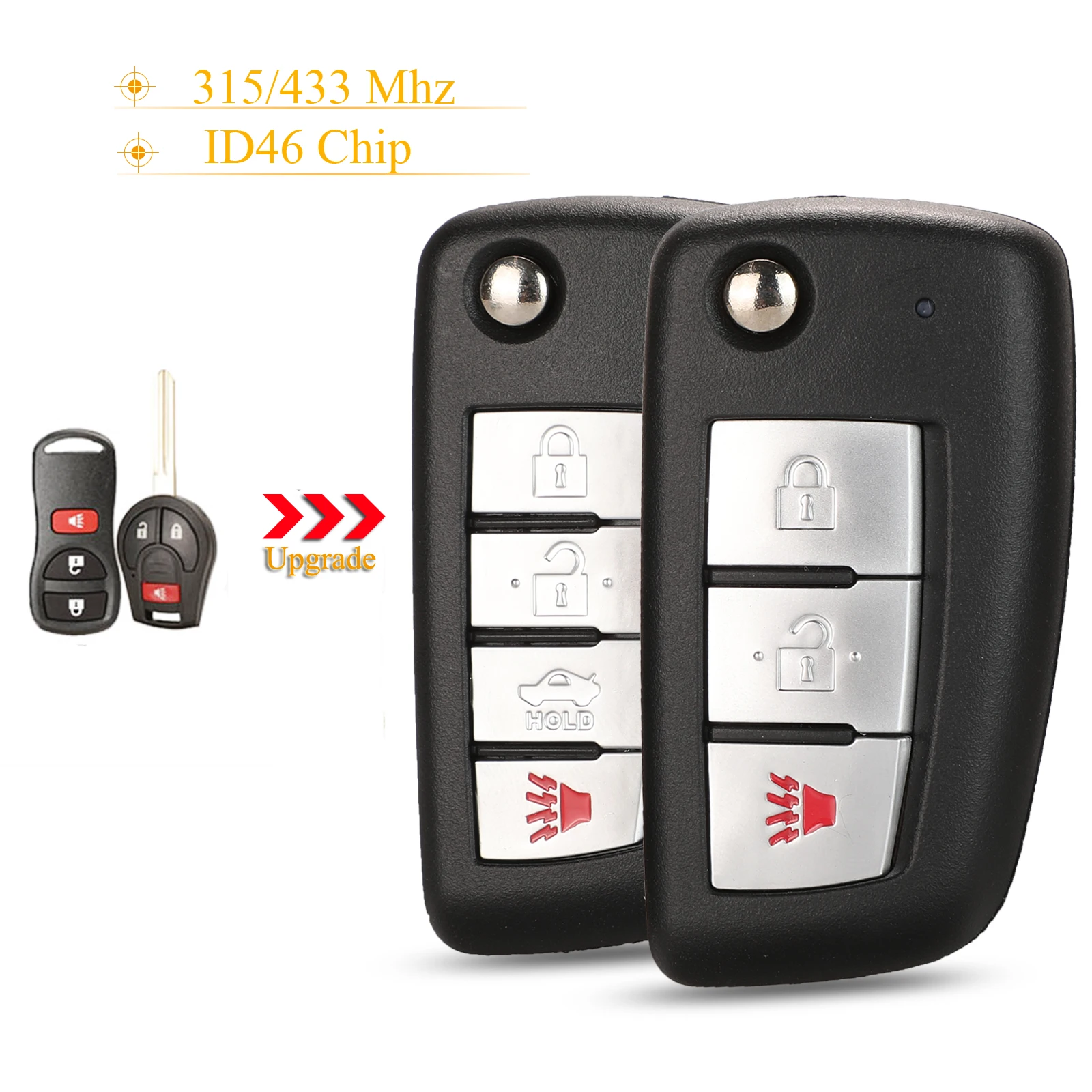 Jingyuqin, 10 шт., 3/4 кнопок, умный телефон 315 МГц для Nissan X-trail Qashqai Altima Maxima Genesis Sentra Versa
Jingyuqin, 10 шт., 3/4 кнопок, умный телефон 315 МГц для Nissan X-trail Qashqai Altima Maxima Genesis Sentra Versa
