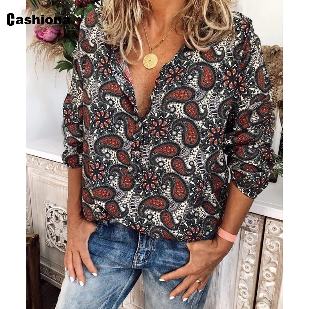 Plus Size 4xl 5xl Summer Women Top European Style Blouses Long Sleeve Elegant Leisure Floral Print blusas shirt ropa mujer femme 
Plus Size 4xl 5xl Summer Women Top European Style Blouses Long Sleeve Elegant Leisure Floral Print blusas shirt ropa mujer femme