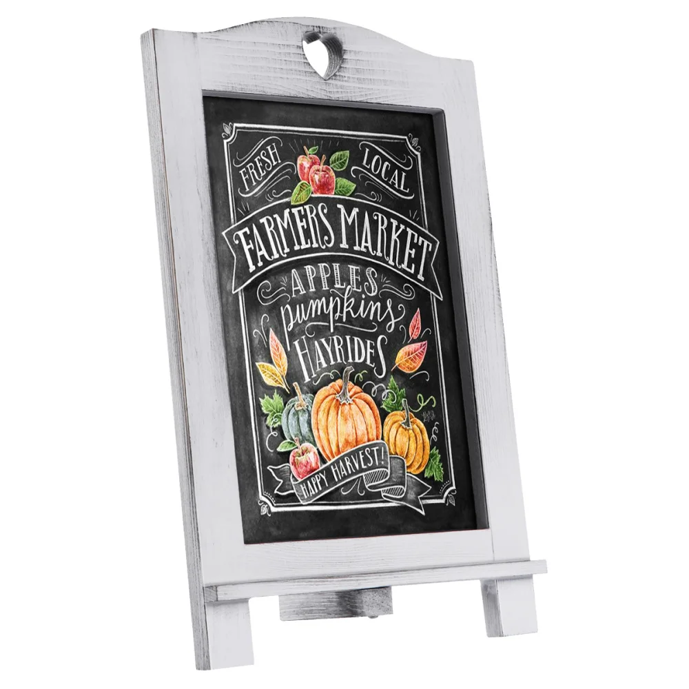 

HOMEMAXS 1PC Magnetic Mini Chalkboard Wood Small Message Board Signs Decorative Blackboard Memo Board