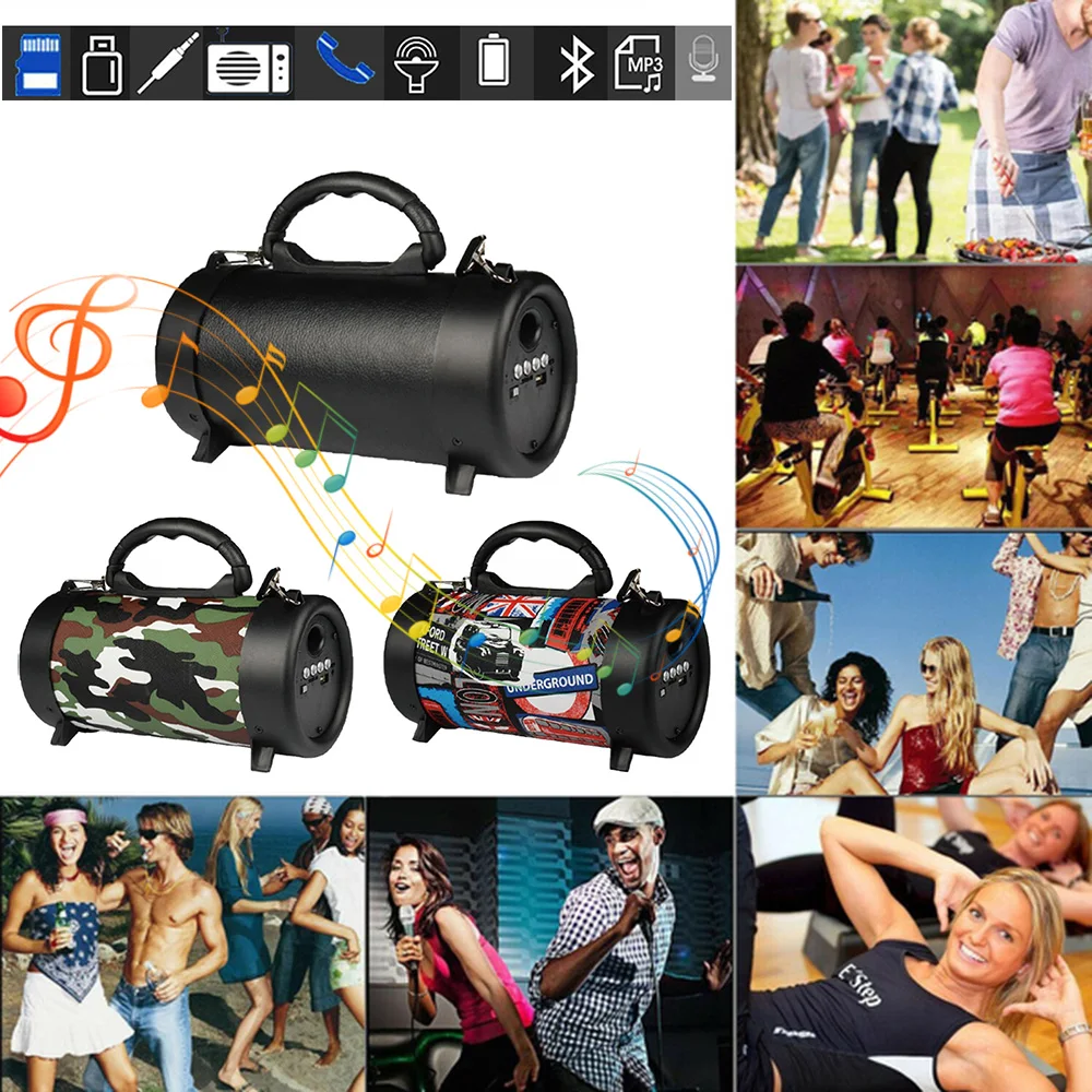 M58 Wireless Bluetooth Speaker Outdoor Portable With Shoulder Belt Stereo Soundbar 800mAh Battery Music Radio FM USB TF Speaker
M58 Wireless Bluetooth Speaker Outdoor Portable With Shoulder Belt Stereo Soundbar 800mAh Battery Music Radio FM USB TF Speaker