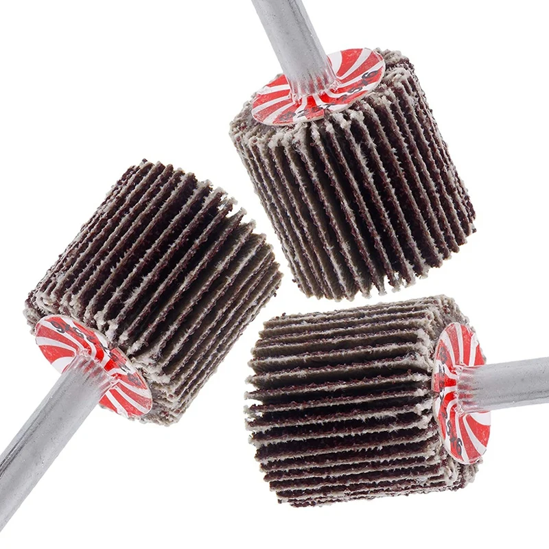 50 Pack Abrasive Flap Wheel Sande, 1/4 inch Shank Mounted Flap Wheels 80 Grit Aluminum Oxide for Remove Rust and Weld
50 Pack Abrasive Flap Wheel Sande, 1/4 inch Shank Mounted Flap Wheels 80 Grit Aluminum Oxide for Remove Rust and Weld