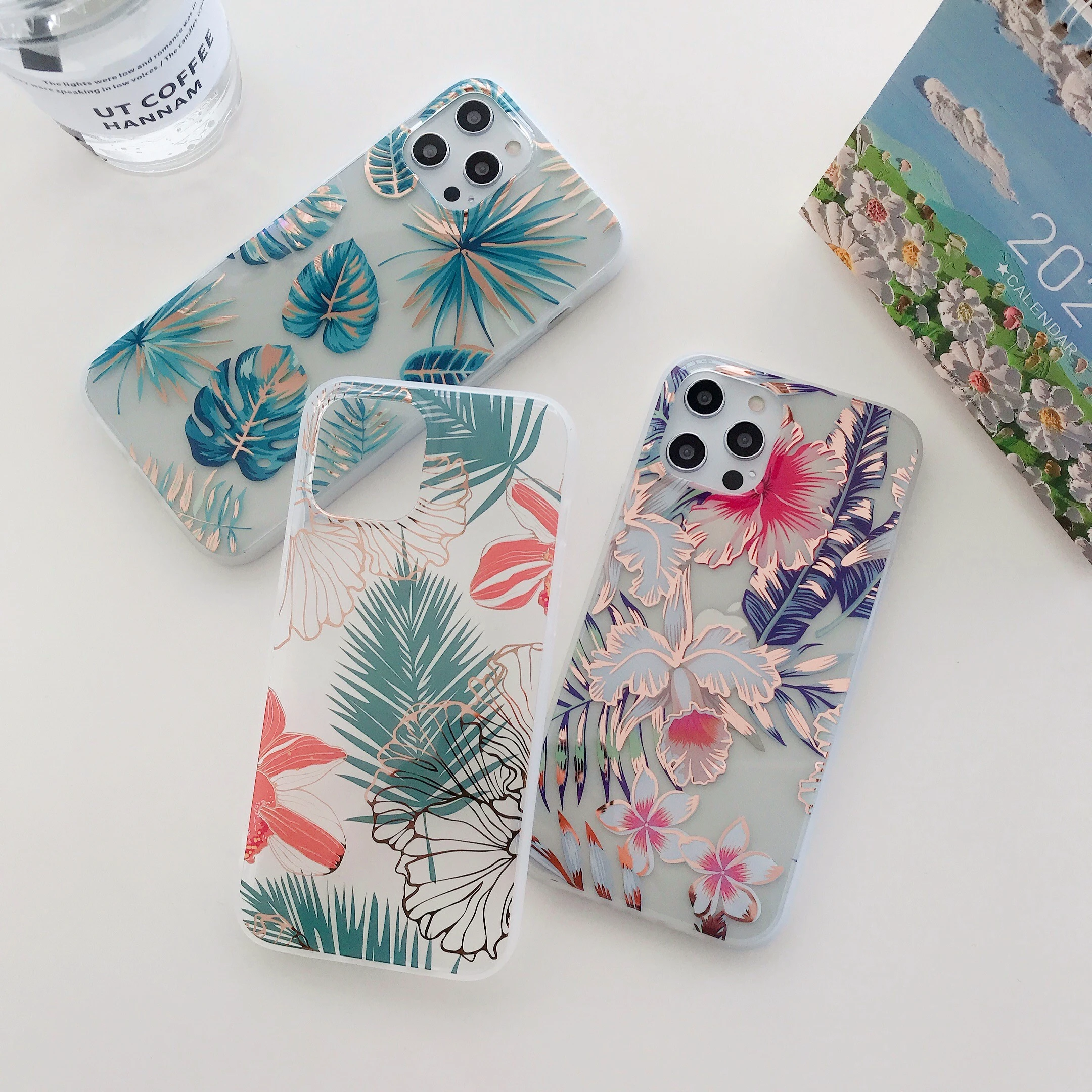 Plating Silicone Coconut eucalyptus Tree Leaf Pattern Phone Case For iPhone 12 Mini 8 7 SE 2020 Plus X XR XS 11 13 Pro Max Cover
Plating Silicone Coconut eucalyptus Tree Leaf Pattern Phone Case For iPhone 12 Mini 8 7 SE 2020 Plus X XR XS 11 13 Pro Max Cover