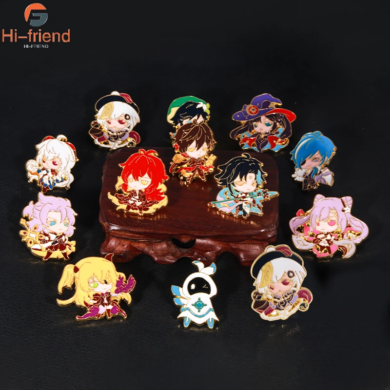 2021 New Genshin Impact Pin Brooch Lapel Pin Venti Paimon Metal Enamel Brooch for Friends Gift Jewelry 
2021 New Genshin Impact Pin Brooch Lapel Pin Venti Paimon Metal Enamel Brooch for Friends Gift Jewelry