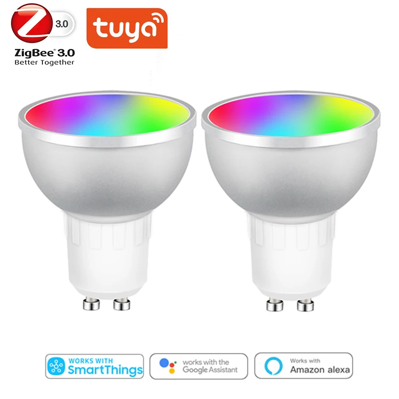 Tuya Zigbee GU10 Spotlight WiFi Smart Light LED Lamp White Warm Dimmable Timer Function Magic Bulb Work with Alexa/Google Home
Tuya Zigbee GU10 Spotlight WiFi Smart Light LED Lamp White Warm Dimmable Timer Function Magic Bulb Work with Alexa/Google Home