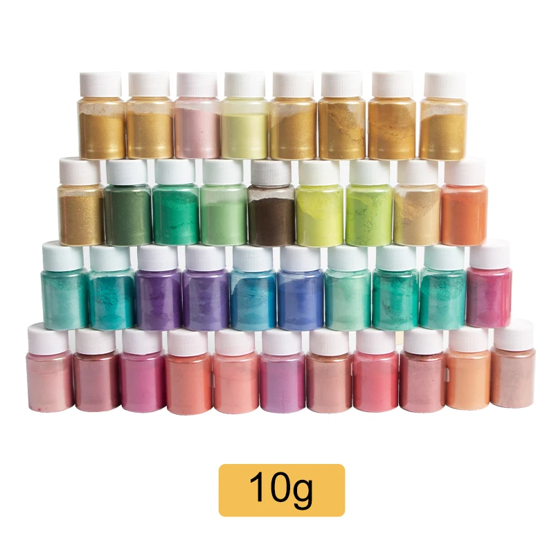 38 Pcs DIY Handmade Pearlescent Mica Powder Epoxy Resin Dye Pearl Pigment Resin Glue Pigments Material Crystal Mold Soap Making
38 Pcs DIY Handmade Pearlescent Mica Powder Epoxy Resin Dye Pearl Pigment Resin Glue Pigments Material Crystal Mold Soap Making