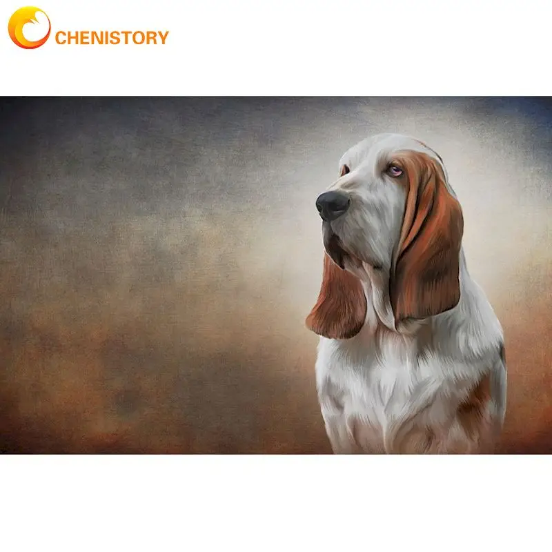 CHENISTORY Dog Animal Diy Coloring Painting By Numbers Adults Kit On Canvas Oil Painting Pictures Wall Art Home Decoration Set
CHENISTORY Dog Animal Diy Coloring Painting By Numbers Adults Kit On Canvas Oil Painting Pictures Wall Art Home Decoration Set