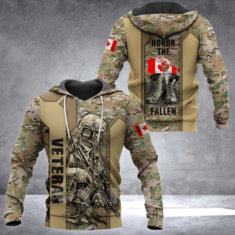 

CANADA-BELGIUM-ARMY-CAMO-VETERAN SOLDIER 3D Print Hoodie Spring Man Women Harajuku Outwear Hooded Pullover Tracksuits Casual-1