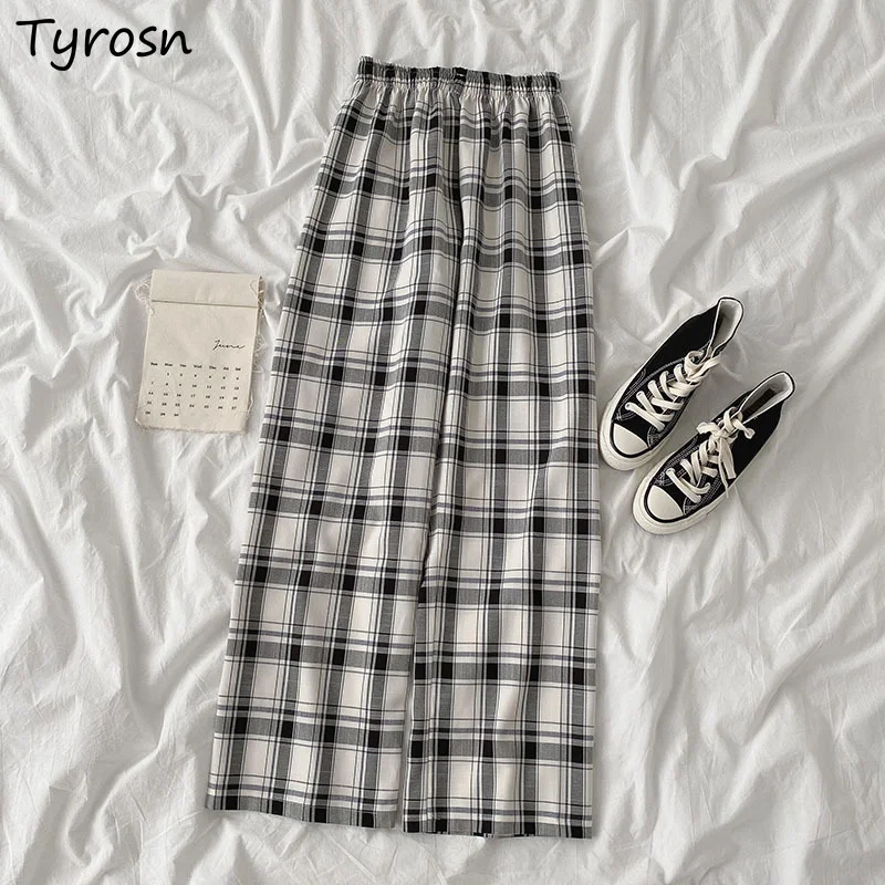 Plaid Wide Leg Pants Women Vintage Students Elastic Waist All-match Design Popular Hip Hop Loose Chic Daily Ulzzang Ins Summer
Plaid Wide Leg Pants Women Vintage Students Elastic Waist All-match Design Popular Hip Hop Loose Chic Daily Ulzzang Ins Summer