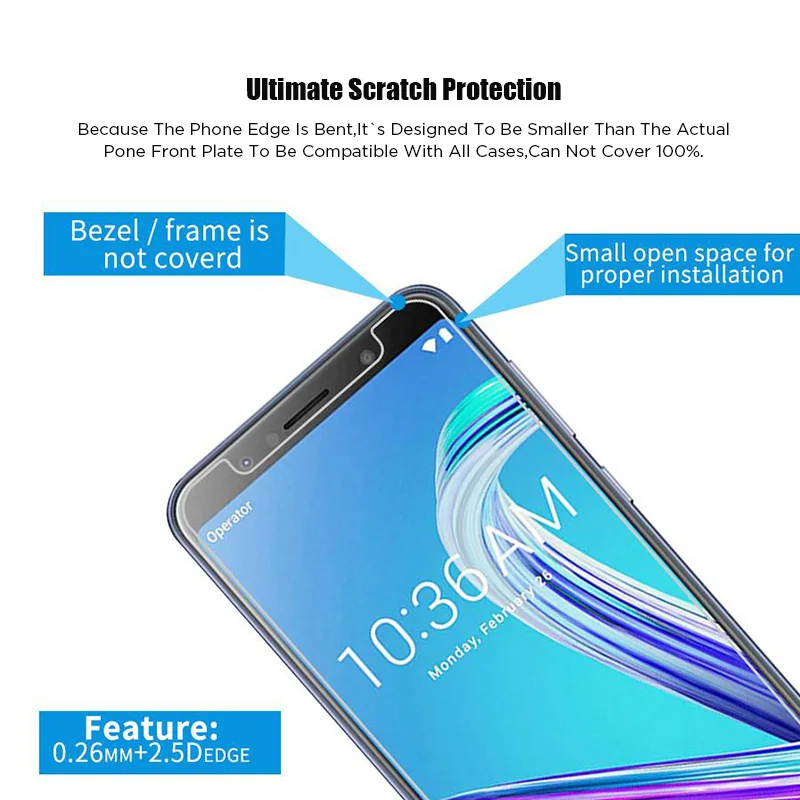 Закаленное стекло для экрана ASUS Zenfone ZE500CL ZE500KL ZE550KL ZE551KL ZE551ML ZE552KL ZE554KL ZE601KL ZE620KL
