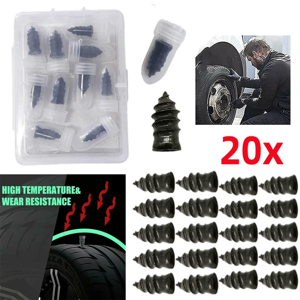 20pcs Car Motorcycle Vacuum Tyre Repair Nails Tubeless Tyre Repair Rubber Nails High Quality Durable Wheels Car Parts
20pcs Car Motorcycle Vacuum Tyre Repair Nails Tubeless Tyre Repair Rubber Nails High Quality Durable Wheels Car Parts