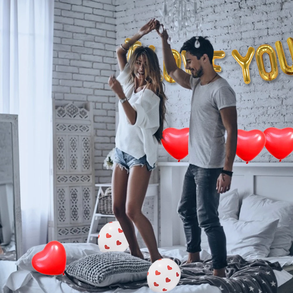 Valentine's Day Balloons Set Heart Foil Latex Balloons Holiday Balloons for Valentine's Day Decoration, Wedding Party, Proposal
Valentine's Day Balloons Set Heart Foil Latex Balloons Holiday Balloons for Valentine's Day Decoration, Wedding Party, Proposal