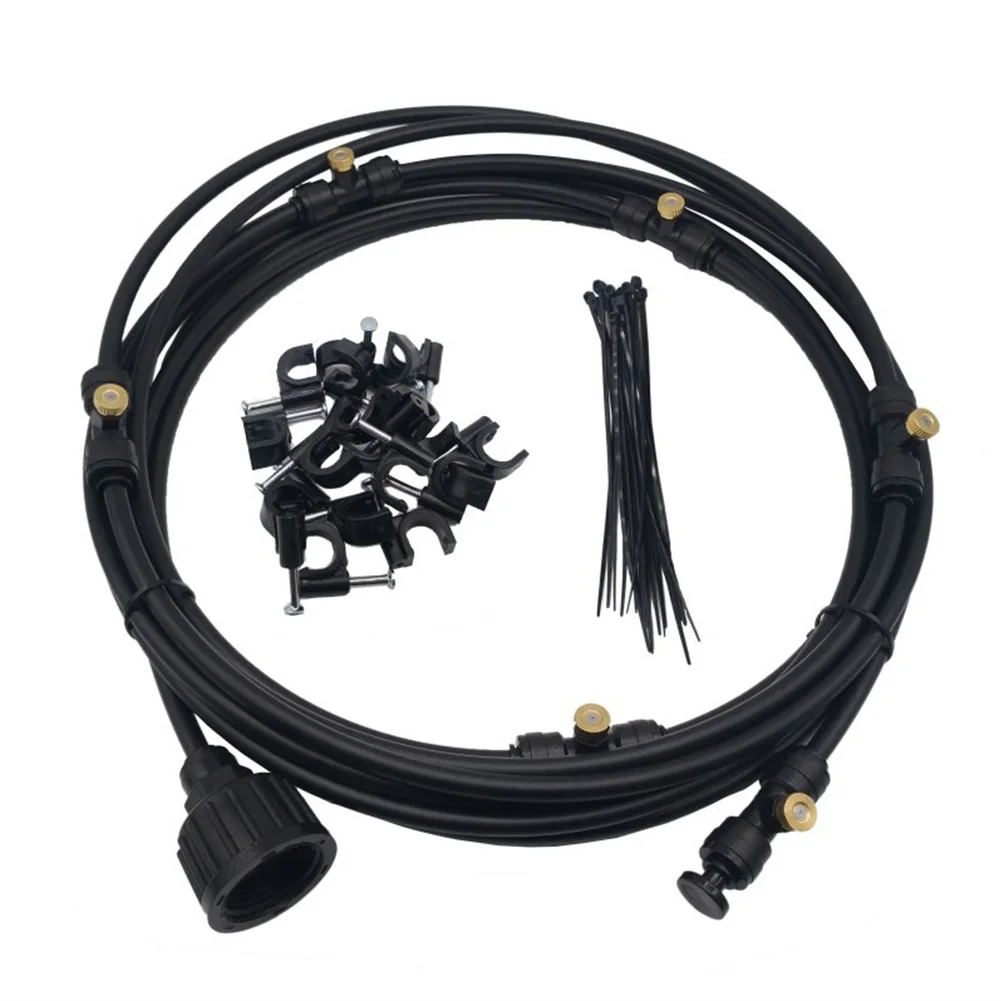 Outdoor Summer Humidify Misting Cooling System Garden Irrigation With 12V Pump Greenhouse Brass Nozzles Practical Trampoline
Outdoor Summer Humidify Misting Cooling System Garden Irrigation With 12V Pump Greenhouse Brass Nozzles Practical Trampoline