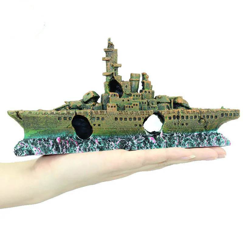 New Aquarium Decoration Boat Pirate Ship Wreck Hollow Ship Aquarium Fish Tank Landscaping Pirate Dodge House Ornaments Warship
New Aquarium Decoration Boat Pirate Ship Wreck Hollow Ship Aquarium Fish Tank Landscaping Pirate Dodge House Ornaments Warship