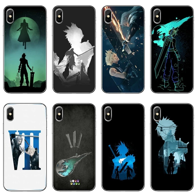 Фото Final Fantasy VII аксессуары чехол для телефона iPhone 12 11 Pro Max XS XR X 8 7 Plus 6 6S 5 5S SE 2020|Бамперы| |
