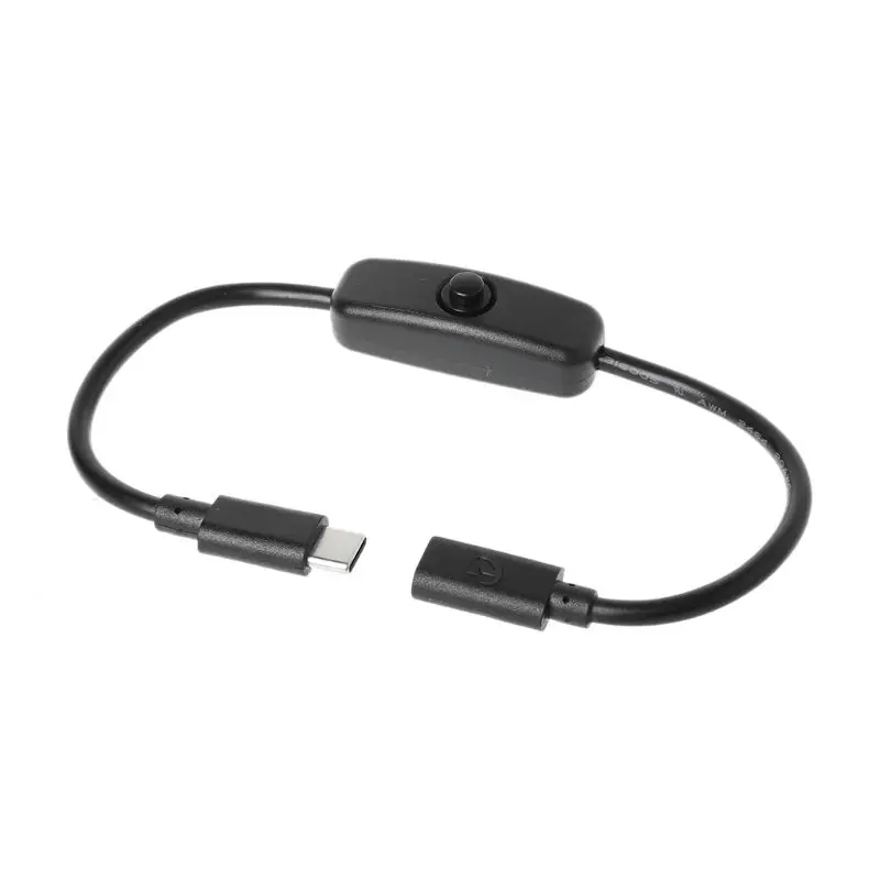 Type C Power Supply USB-C Male to Female Extension Cable On Off Switch for Raspberry Pi 4 An-droid Mobile Phone 27cm
Type C Power Supply USB-C Male to Female Extension Cable On Off Switch for Raspberry Pi 4 An-droid Mobile Phone 27cm