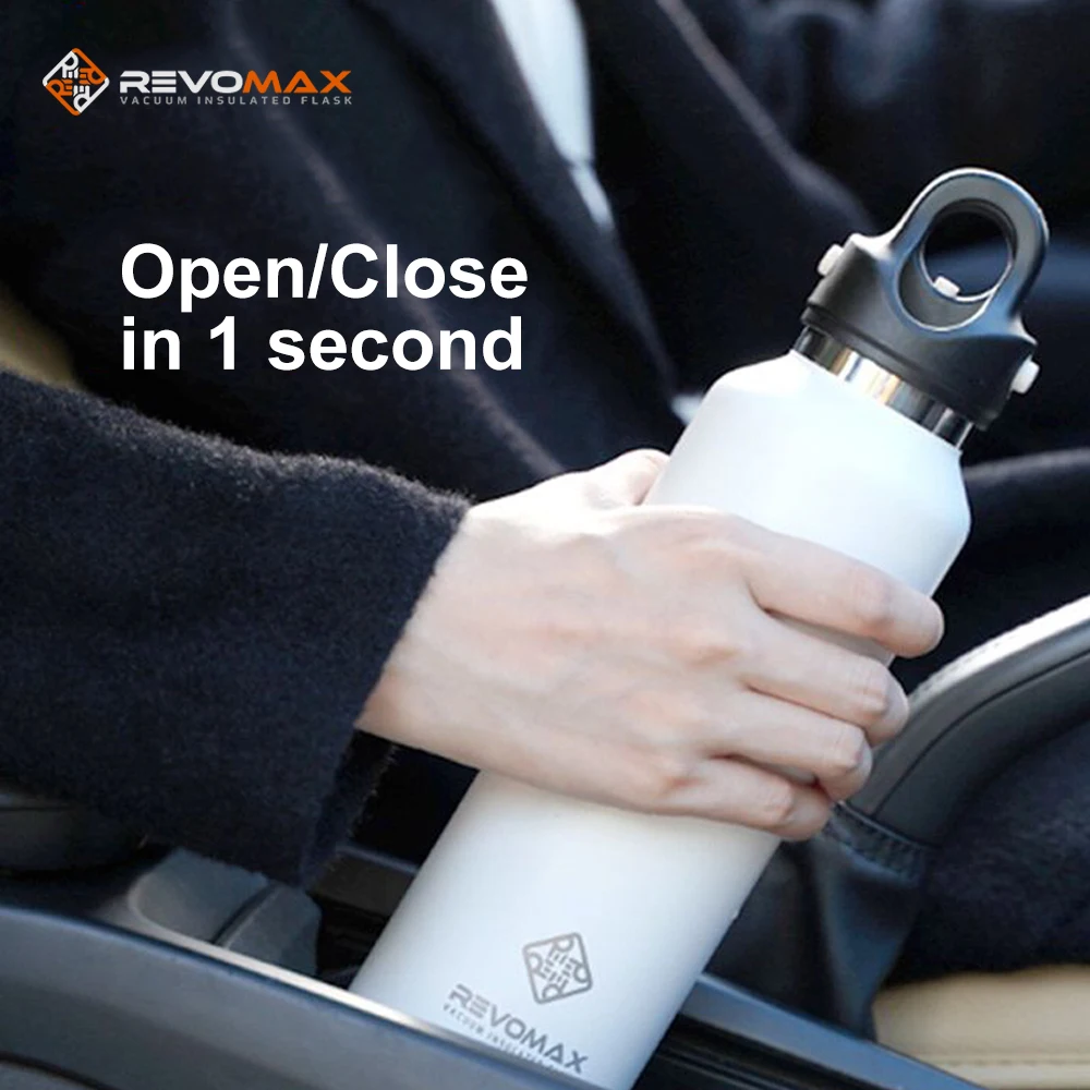 RevoMax Thermos Bottle, Portable Vacuum Flask Stainless Steel, Colourful Straight Thermos For Sport, 500ML, Travel Mug, BPA Free 
RevoMax Thermos Bottle, Portable Vacuum Flask Stainless Steel, Colourful Straight Thermos For Sport, 500ML, Travel Mug, BPA Free