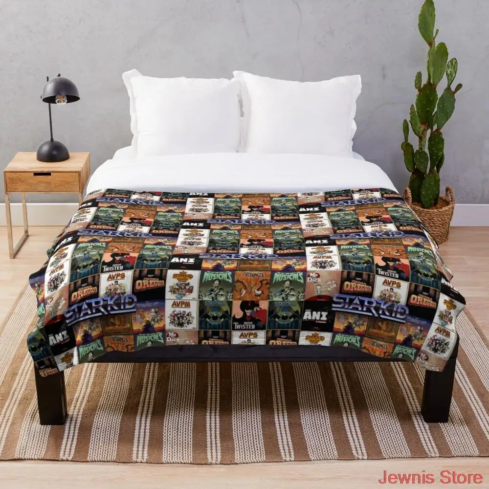 Starkid Musicals Throw Blanket Super Soft Printing Family Car and Sofa Bed throws Summer Office Quilts
Starkid Musicals Throw Blanket Super Soft Printing Family Car and Sofa Bed throws Summer Office Quilts