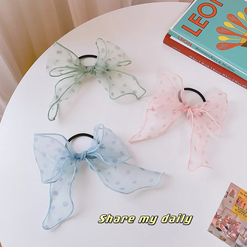 INS New Organza Hair Rings Candy Color Dot Bows Elastic Hair Bands Rubber Bands for Women Girls Ponytail Holder Hair Accessories
INS New Organza Hair Rings Candy Color Dot Bows Elastic Hair Bands Rubber Bands for Women Girls Ponytail Holder Hair Accessories