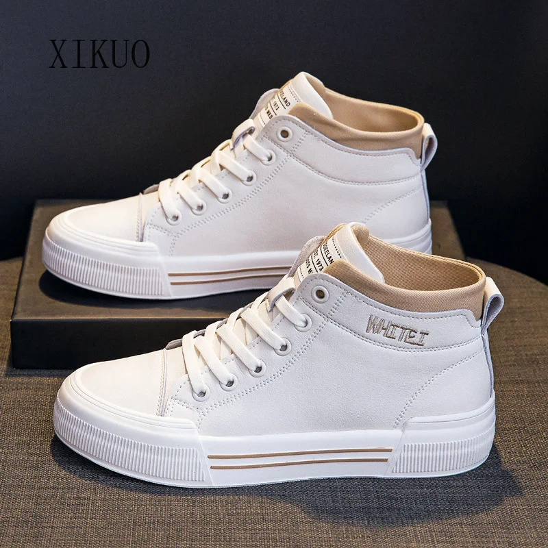 XIKUO White Shoes Women 2021 New Cowhide Flat High-top Single Shoes All-match Lace-up Soft-soled Casual Women's Shoes
XIKUO White Shoes Women 2021 New Cowhide Flat High-top Single Shoes All-match Lace-up Soft-soled Casual Women's Shoes