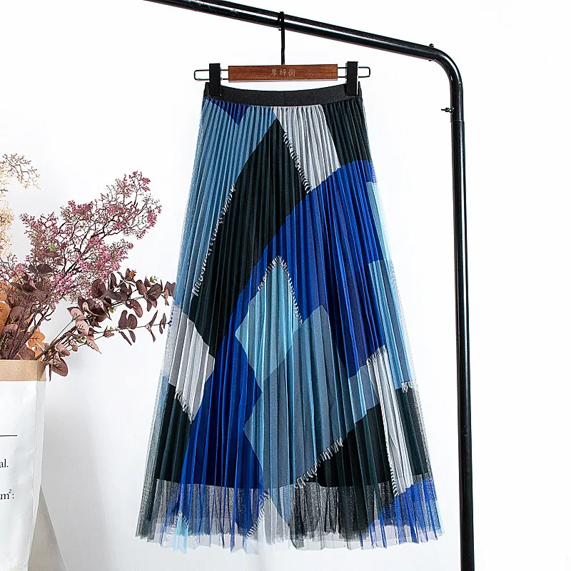 Spring Autumn Pleated Skirts Women's Clothing 2022 New Slim High Waist Print Personality Contrast Chiffon Skirts Female 175c
Spring Autumn Pleated Skirts Women's Clothing 2022 New Slim High Waist Print Personality Contrast Chiffon Skirts Female 175c