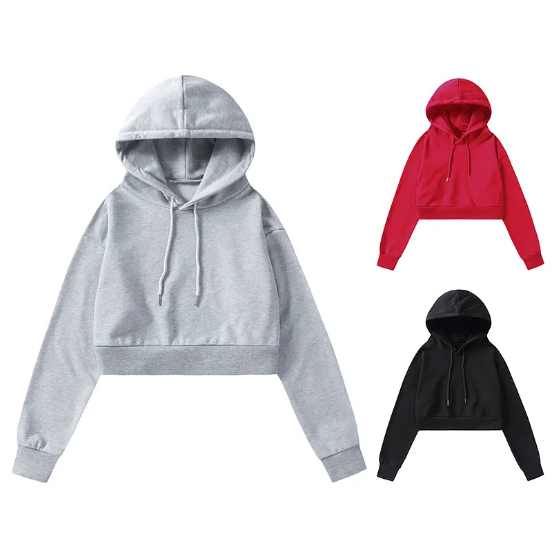2021 New Good Cropped Hoodies Women Sexy Casual Pullovers Lady Long Sleeved Hooded Sweatshirts Short Oversized Hoodie Female
2021 New Good Cropped Hoodies Women Sexy Casual Pullovers Lady Long Sleeved Hooded Sweatshirts Short Oversized Hoodie Female