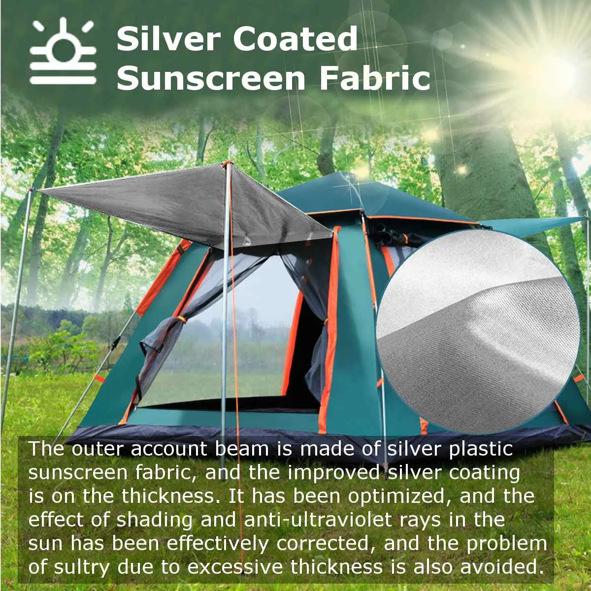 Палатка туристическая на 6 7 человек двухслойная водонепроницаемая с защитой от