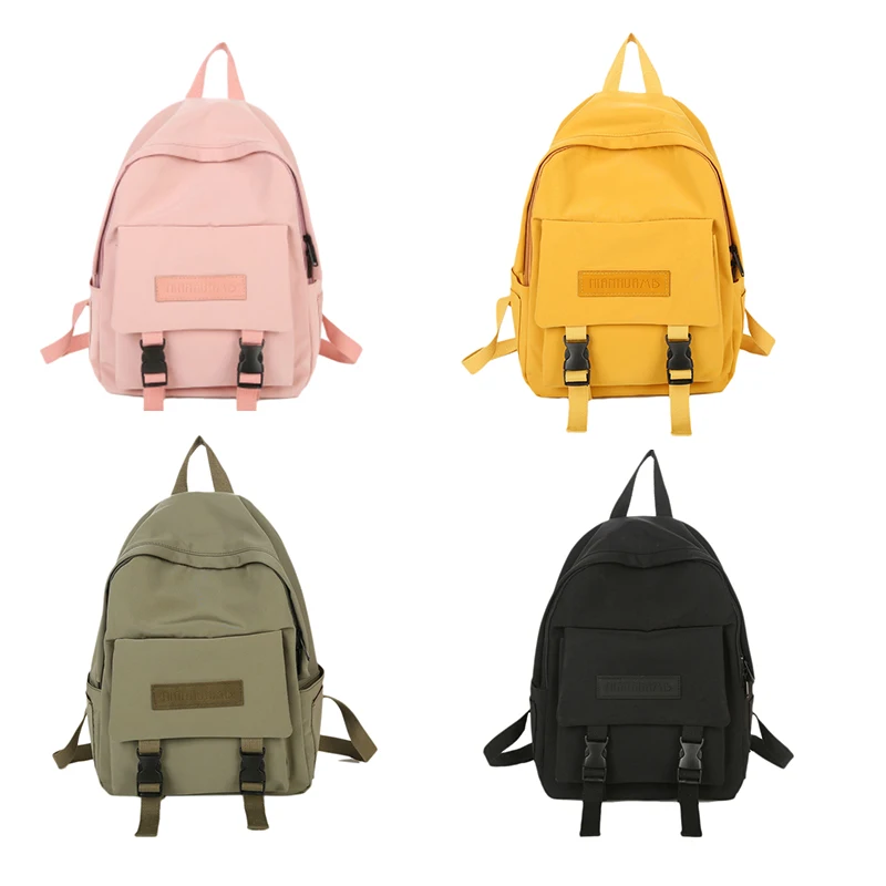 Fashion Backpack Solid Color School Bags For Teenage Girl Casual Travel Backpack Big Capacity Canvas Bag Women Bagpack
Fashion Backpack Solid Color School Bags For Teenage Girl Casual Travel Backpack Big Capacity Canvas Bag Women Bagpack