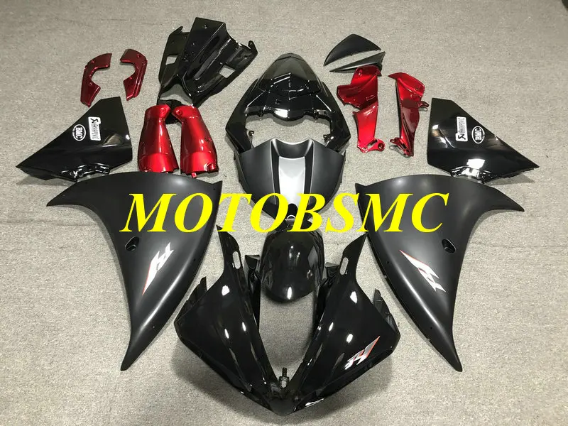 Комплект обтекателей под давлением для YZFR1 09 10 11 YZF R1 YZF1000 2009 2010 2011 ABS черный красный