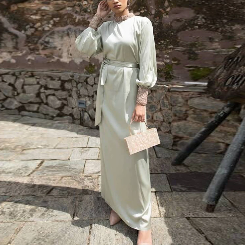 Eid Mubarek Kaftan Muslim Fashion Satin Dubai Abaya Turkey Hijab Dress Islam Clothing Dresses For Women Vestido Musulman De Mode
Eid Mubarek Kaftan Muslim Fashion Satin Dubai Abaya Turkey Hijab Dress Islam Clothing Dresses For Women Vestido Musulman De Mode