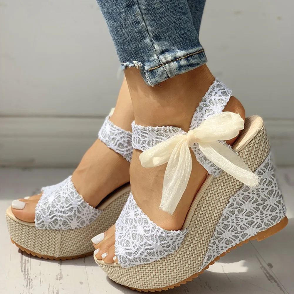 INS Hot Lace Leisure Women Wedges Heeled Women Shoes 2021 Summer Sandals Party Platform High Heels Shoes Woman
INS Hot Lace Leisure Women Wedges Heeled Women Shoes 2021 Summer Sandals Party Platform High Heels Shoes Woman