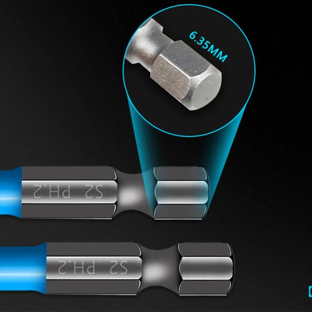 7Pcs 25-150mm Anti-slip Electric Magnetic Phillips Screwdriver Bits Tool Kit Electric Screwdriver Head High Magnetic Parts 
7Pcs 25-150mm Anti-slip Electric Magnetic Phillips Screwdriver Bits Tool Kit Electric Screwdriver Head High Magnetic Parts