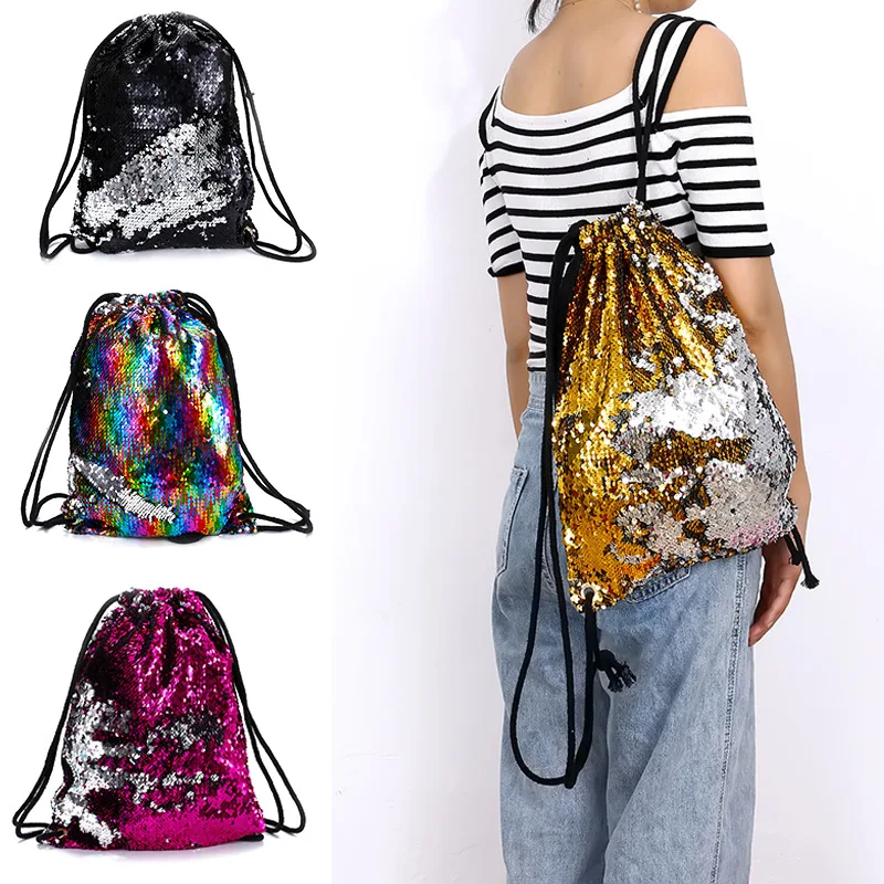 Fashion Sequined Kawaii Drawstring Bag Children Beach Casual Travel School Bag Backpacks Makeup Cosmetics Bag for Women
Fashion Sequined Kawaii Drawstring Bag Children Beach Casual Travel School Bag Backpacks Makeup Cosmetics Bag for Women