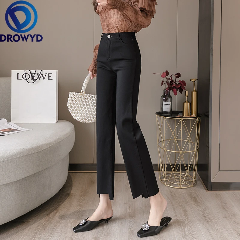 Black Stretch Straight Pants for Women Fashion Office Work Elegant Trousers Summer Casual Slim Thin Korean Ankle-Length Pants
Black Stretch Straight Pants for Women Fashion Office Work Elegant Trousers Summer Casual Slim Thin Korean Ankle-Length Pants