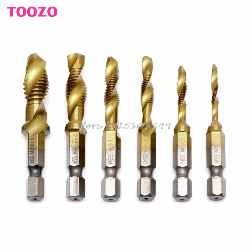 1PC M3-M10 Hex Shank Titanium Plated HSS Hand Screw Thread Metric Tap Drill Bits Drop Ship
1PC M3-M10 Hex Shank Titanium Plated HSS Hand Screw Thread Metric Tap Drill Bits Drop Ship