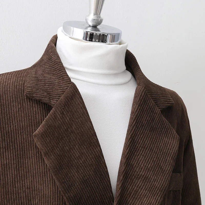 Lauri Laki Corduroy Blazer Jacket Women Plus Size Solid Elegant Double Breasted Coat Formal Office Wear Outerwear Autumn Spring
Lauri Laki Corduroy Blazer Jacket Women Plus Size Solid Elegant Double Breasted Coat Formal Office Wear Outerwear Autumn Spring