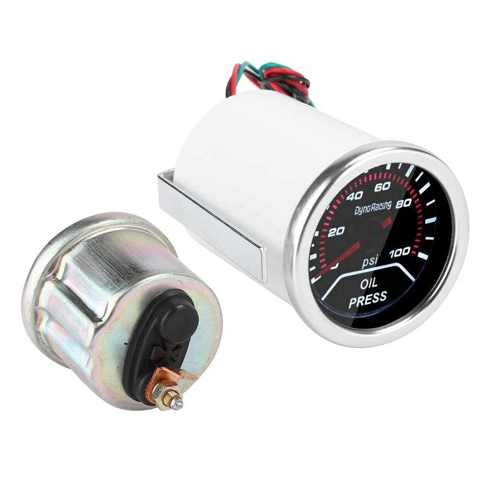 52mm / 2in Universal Car Oil Pressure Guage System Tester 0-100PSI Digital Meter 12V White Light
52mm / 2in Universal Car Oil Pressure Guage System Tester 0-100PSI Digital Meter 12V White Light