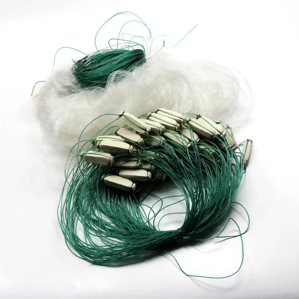 25m Clear Green White Monofilament Fishing Fish Mesh Gill Net Sports NEW