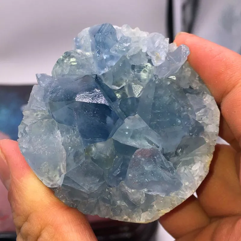 Natural Celestite Geode Quartz Cluster Crystal Specimen Healing Cluster Mineral Specimen For Decoration
Natural Celestite Geode Quartz Cluster Crystal Specimen Healing Cluster Mineral Specimen For Decoration