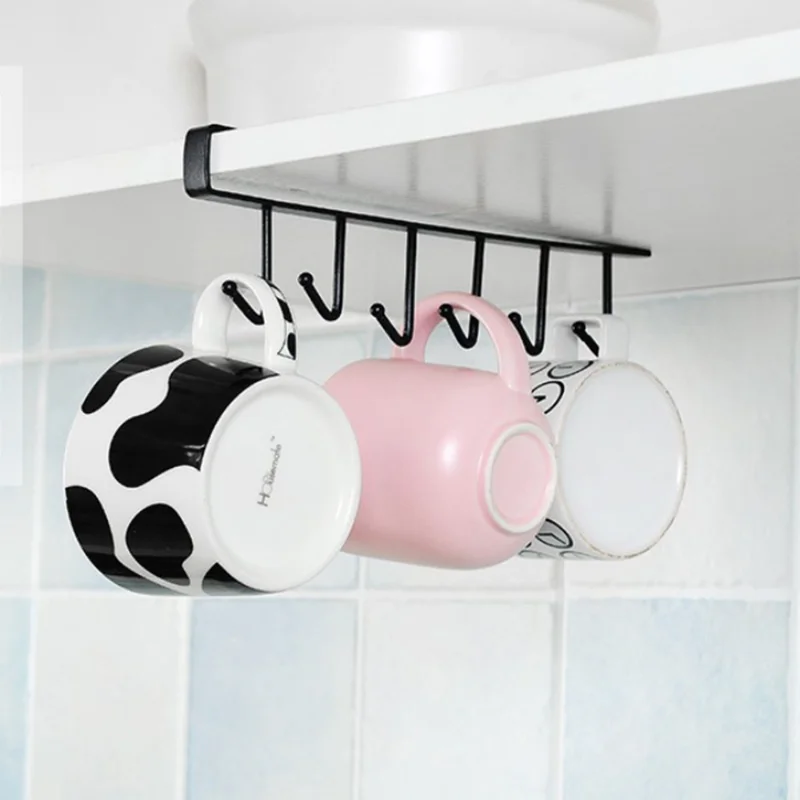 Black/White Iron 1PC 6 Hooks Cup Holder Hanging Bathroom Hanger Kitchen Organizer Cabinet Door Shelf Removed Storage Rack
Black/White Iron 1PC 6 Hooks Cup Holder Hanging Bathroom Hanger Kitchen Organizer Cabinet Door Shelf Removed Storage Rack