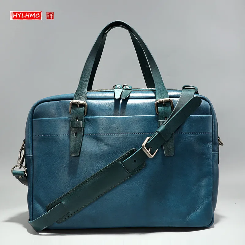 2021 New Genuine Leather Briefcase Men's Handbag shoulder messenger bag business 15.6 laptop bag trend workplace bags
2021 New Genuine Leather Briefcase Men's Handbag shoulder messenger bag business 15.6 laptop bag trend workplace bags