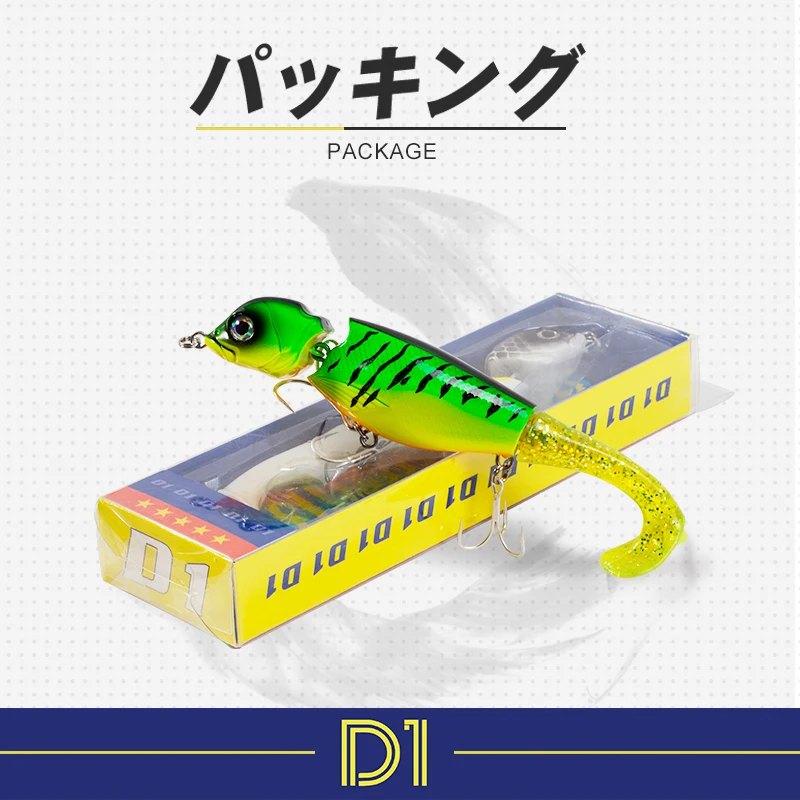 D1 Hybrid Swimbaits Slow Sinking and Floating 152mm 32g Fishing Tackle Set of Wobblers for Bass Walleye Trout Pike
D1 Hybrid Swimbaits Slow Sinking and Floating 152mm 32g Fishing Tackle Set of Wobblers for Bass Walleye Trout Pike